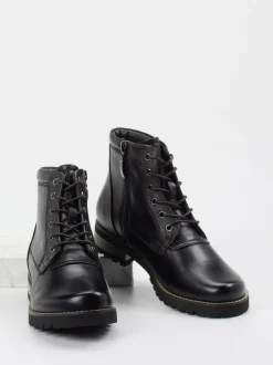 Ralph Harrison – Schnürboots aus Lammleder schwarz