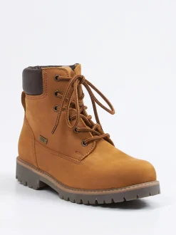 Ralph Harrison – Schnürboots aus Nubukleder honigbraun