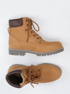 Ralph Harrison – Schnürboots aus Nubukleder honigbraun