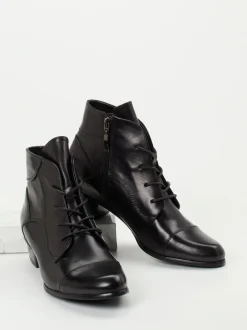Ralph Harrison – Schnürstiefelette aus Kalbleder Schwarz