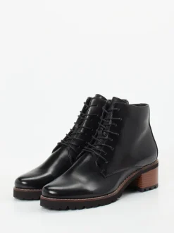 Ralph Harrison – Schnürstiefelette aus Lammleder Schwarz