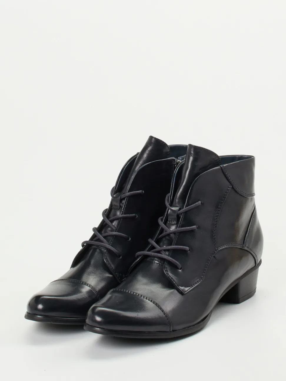 Ralph Harrison – Schnürstiefelette aus Kalbleder Blau
