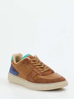 Ralph Harrison – Sneaker aus Kalbleder im Materialmix