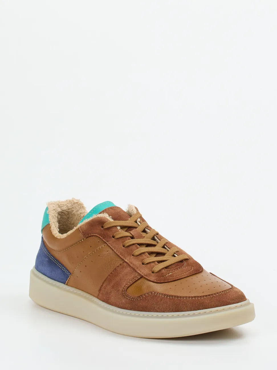 Ralph Harrison – Sneaker aus Kalbleder im Materialmix