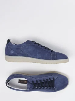 Ralph Harrison – Sneaker aus Veloursleder jeansblau