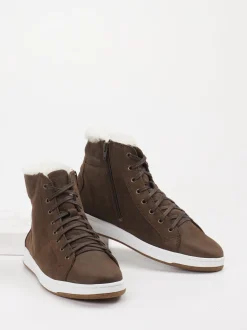 Ralph Harrison – Sneaker-Boots aus Leder braun
