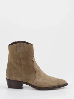 Ralph Harrison – Stiefeletten aus Veloursleder sandbeige