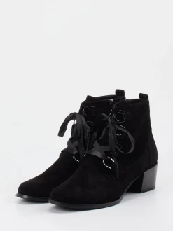 Ralph Harrison – Stiefelette aus Veloursleder Schwarz