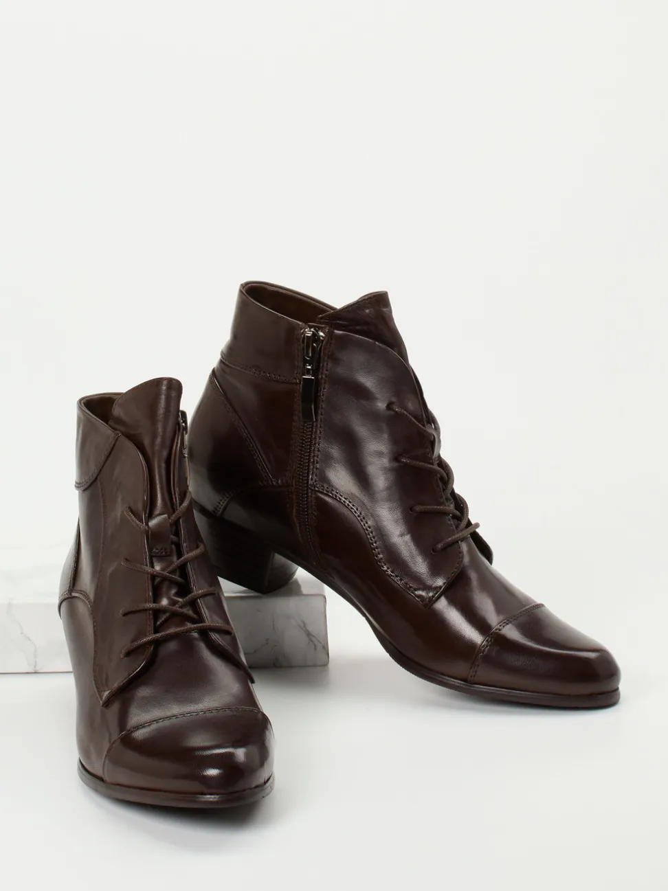 Ralph Harrison – Stiefelette aus Kalbleder dunkelbraun