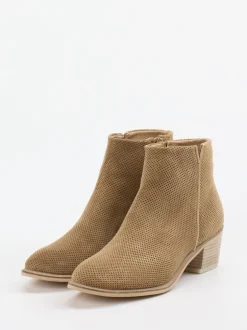 Ralph Harrison – Stiefelette aus Veloursleder sandfarben