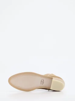 Ralph Harrison – Stiefelette aus Veloursleder sandfarben