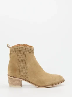 Ralph Harrison – Stiefeletten aus Veloursleder sandbeige
