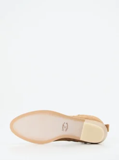 Ralph Harrison – Stiefelette aus Veloursleder Cognac