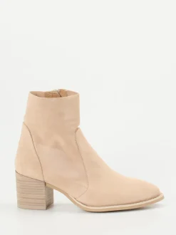 Ralph Harrison – Stiefeletten aus Veloursleder beige
