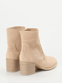 Ralph Harrison – Stiefeletten aus Veloursleder beige