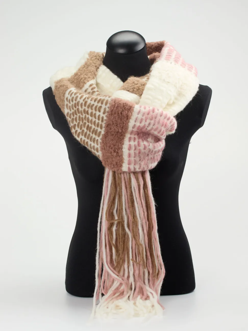 Ralph Harrison – Strickschal aus Alpaka-Mix cremefarben