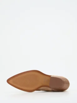 Ralph Harrison – Western-Stiefeletten aus Veloursleder Beige