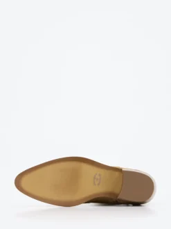 Ralph Harrison – Western-Stiefelette aus Veloursleder Cognac