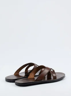 Ralph Harrison – Zehensteg-Sandalen aus Kalbleder braun