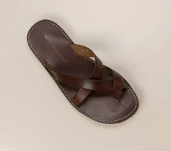 Ralph Harrison – Zehensteg-Sandalen aus Kalbleder braun