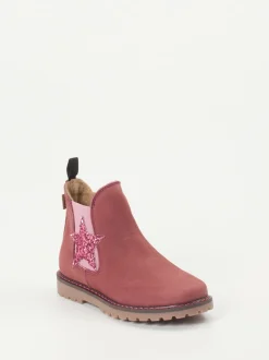 Ralph Harrison Classic – Chelsea Boots aus Nubukleder Altrosa