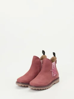 Ralph Harrison Classic – Chelsea Boots aus Nubukleder Altrosa