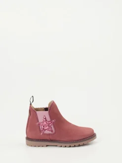 Ralph Harrison Classic – Chelsea Boots aus Nubukleder Altrosa