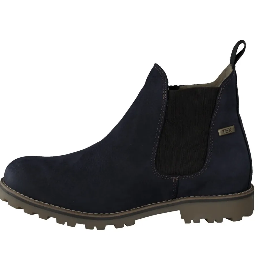 Ralph Harrison Classic – Chelsea Boots aus Nubukleder blau