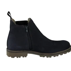 Ralph Harrison Classic – Chelsea Boots aus Nubukleder blau