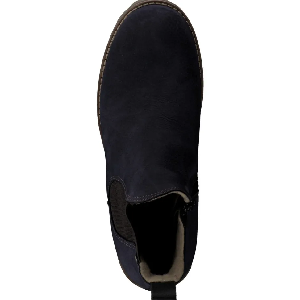 Ralph Harrison Classic – Chelsea Boots aus Nubukleder blau