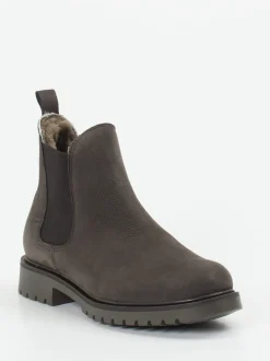 Ralph Harrison Classic – Chelsea Boots aus Nubukleder grau