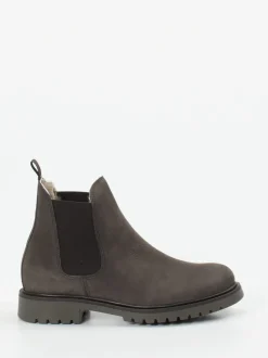 Ralph Harrison Classic – Chelsea Boots aus Nubukleder grau