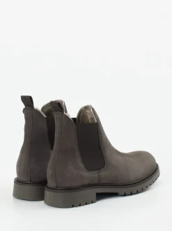 Ralph Harrison Classic – Chelsea Boots aus Nubukleder grau