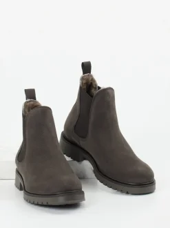 Ralph Harrison Classic – Chelsea Boots aus Nubukleder grau