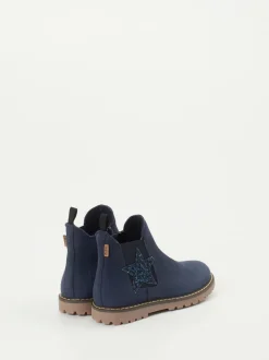 Ralph Harrison Classic – Chelsea Boots aus Nubukleder Dunkelblau