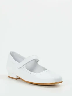 Ralph Harrison Classic – Mary Janes aus Kalbleder Weiß