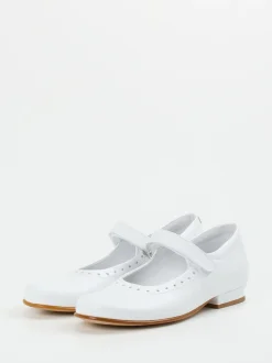 Ralph Harrison Classic – Mary Janes aus Kalbleder Weiß
