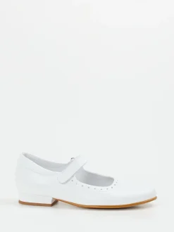 Ralph Harrison Classic – Mary Janes aus Kalbleder Weiß