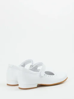 Ralph Harrison Classic – Mary Janes aus Kalbleder Weiß