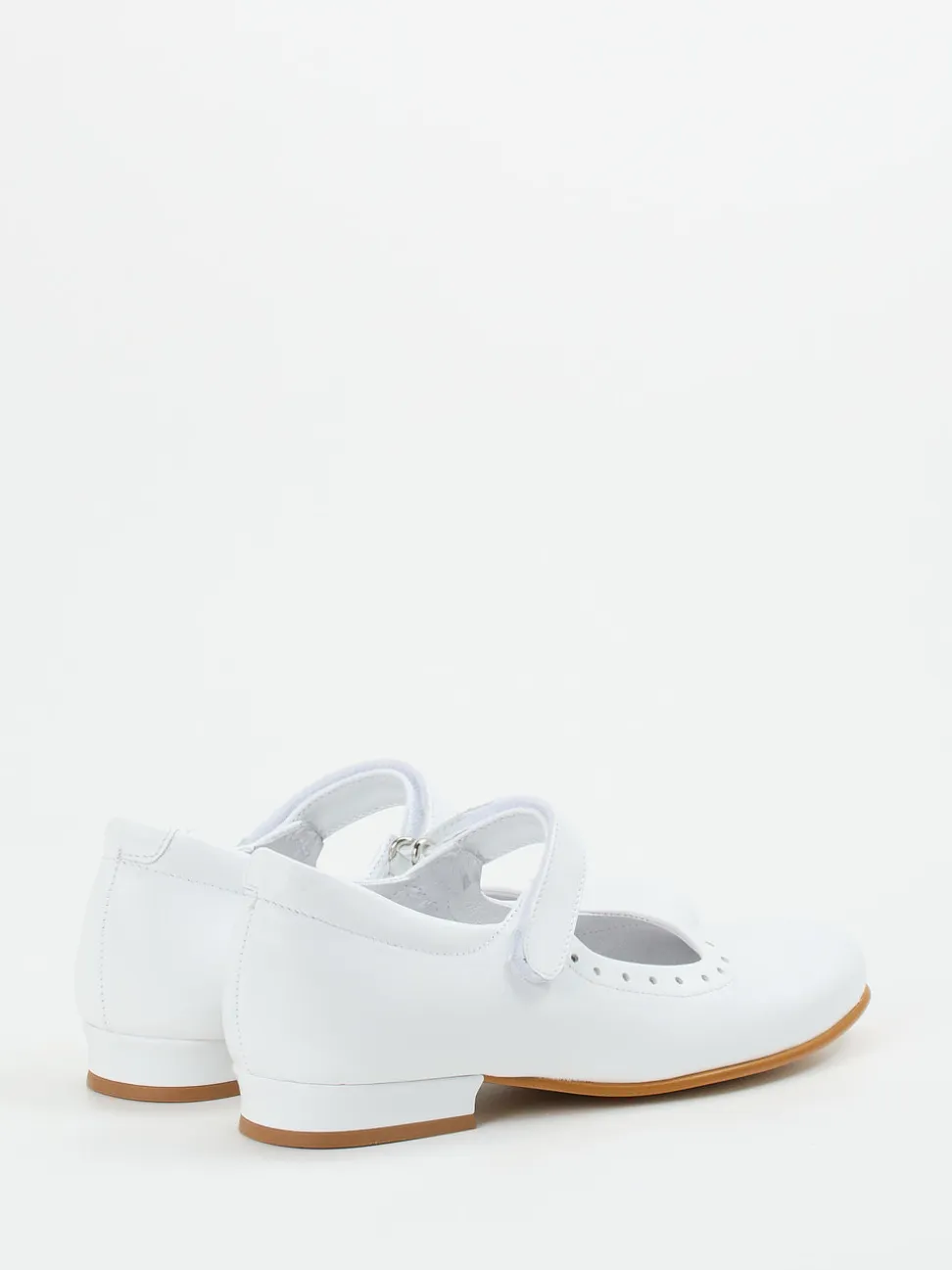 Ralph Harrison Classic – Mary Janes aus Kalbleder Weiß