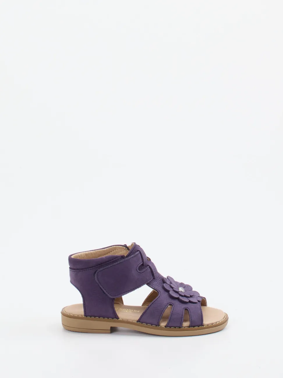 Ralph Harrison Classic – Mädchensandale aus Nubukleder Violett