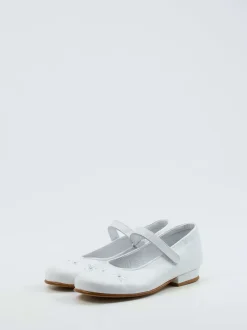 Ralph Harrison Classic – Mary Janes aus Kalbleder weiß