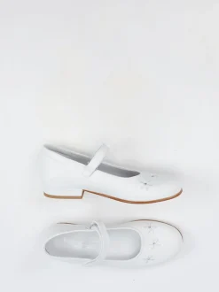 Ralph Harrison Classic – Mary Janes aus Kalbleder weiß