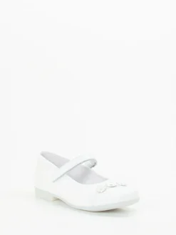Ralph Harrison Classic – Mary Jane Ballerinas aus Kalbleder Weiß