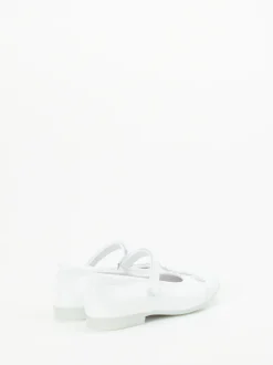 Ralph Harrison Classic – Mary Jane Ballerinas aus Kalbleder Weiß