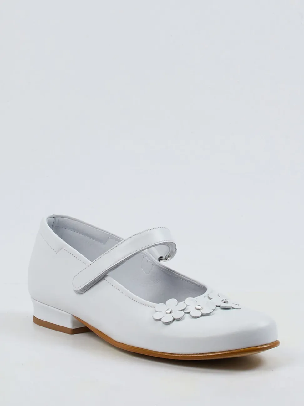 Ralph Harrison Classic – Mary Janes aus Kalbleder Weiß