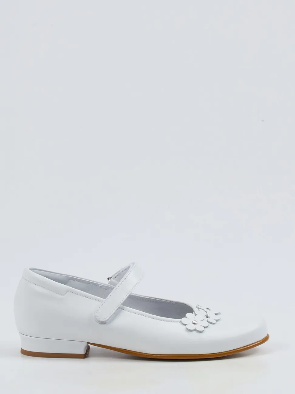 Ralph Harrison Classic – Mary Janes aus Kalbleder Weiß