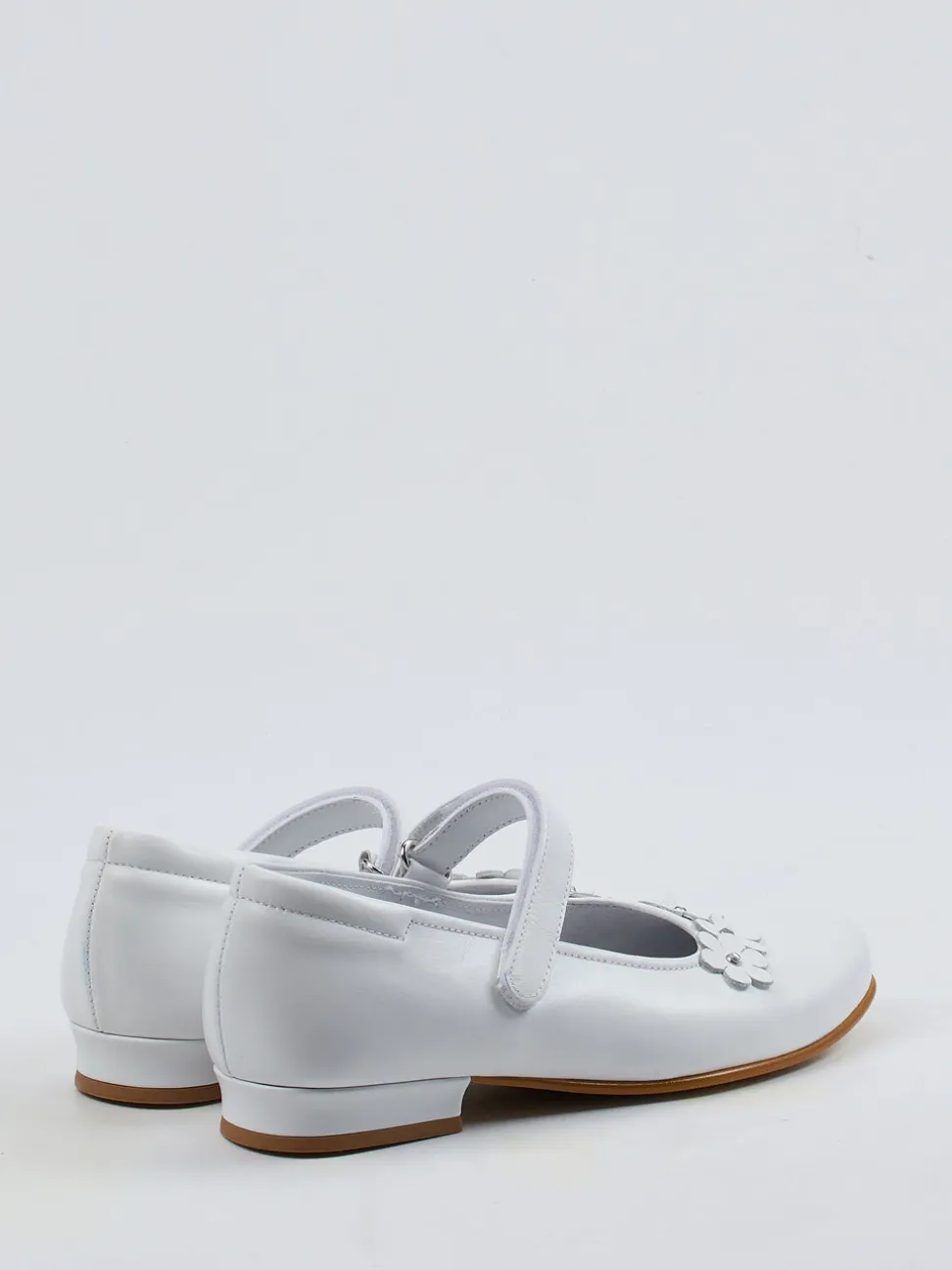 Ralph Harrison Classic – Mary Janes aus Kalbleder Weiß