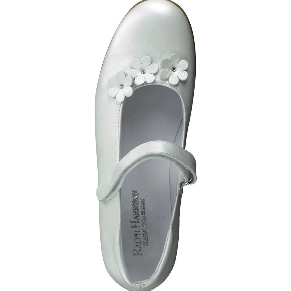 Ralph Harrison Classic – Mary Janes aus Kalbleder Weiß