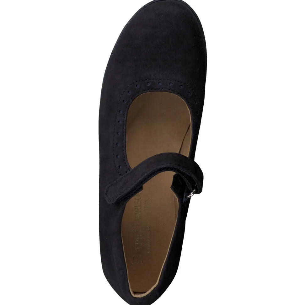 Ralph Harrison Classic – Mary Janes aus Nubukleder blau